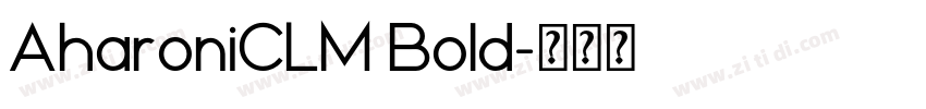 AharoniCLM Bold字体转换
